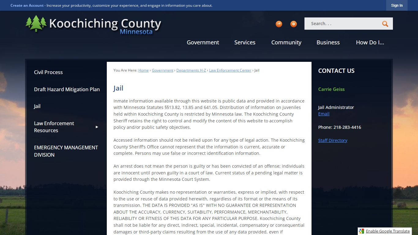 Jail | Koochiching County, MN